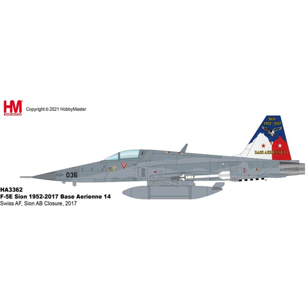 Northrop F-5E Tiger II 'Sion iger' 036 Fliegerstaffel 19 Sion Air Base Closure 17