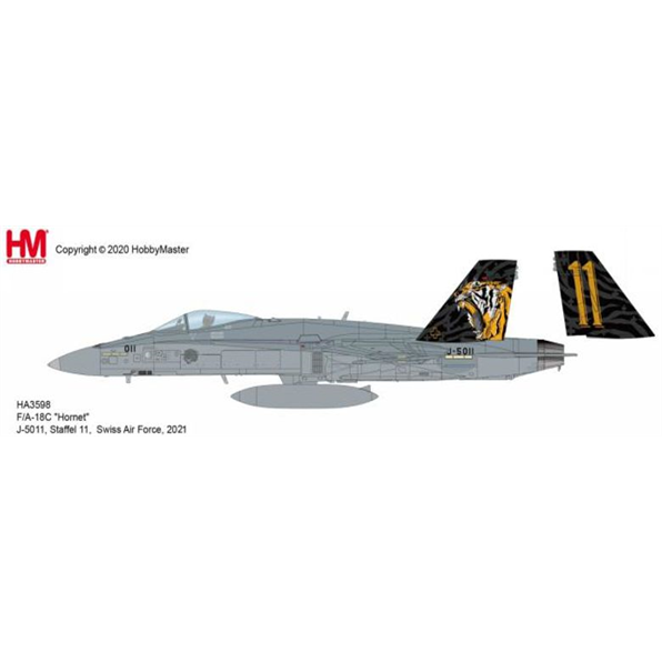 F/A-18C Hornet J-5011 Staffel 11 Swiss Air Force 2020