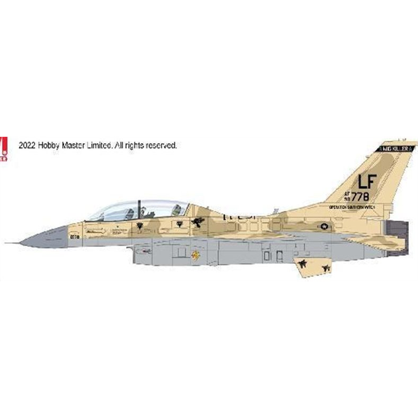F-16D Fighting Falcon 'Mig Killer' 90-0778 310th FS Luke AF Base June 2022