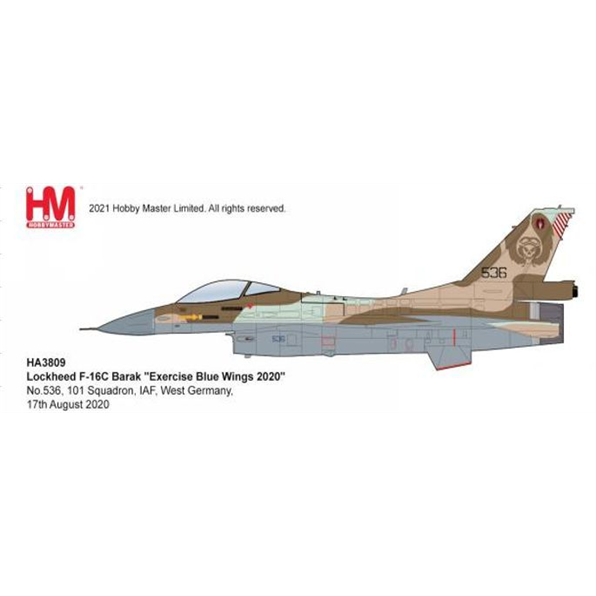 F-16C Barak 'Exercise Blue Wings 2020' #536 101 Sqd IAF West Germany 2020