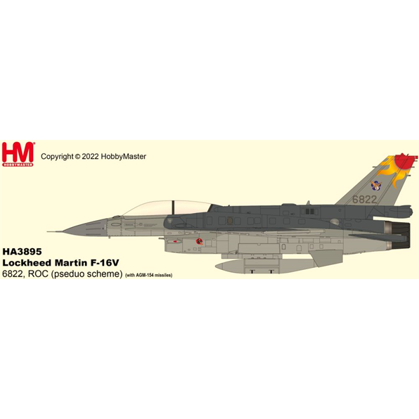 Lockheed Martin F-16V 6822 ROC (Pseduo Scheme) (w/AGM-154 Missiles)