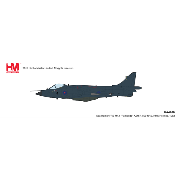 Sea Harrier FRS Mk.1 'Falklands' XZ457 899 NAS HMS Hermes 1982