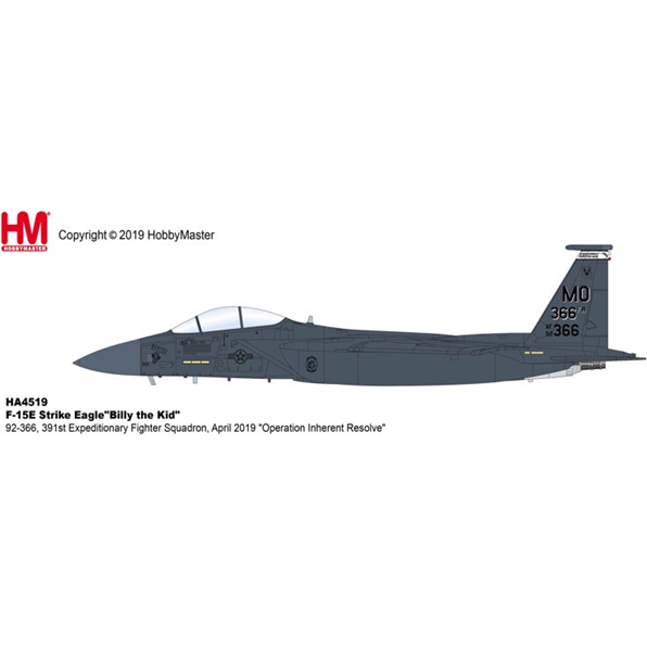 F-15E Strike Eagle 'Billy the Kid' 92-366 391st Expeditionary Fighter Squadron 2019