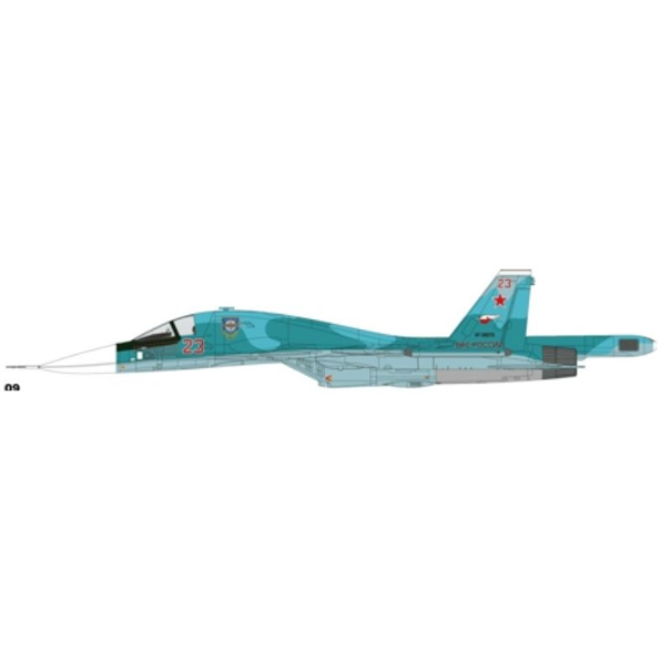 Su-34 Fullback Fighter Bomber Red 23 Russian Air Force Ukraine March 2023