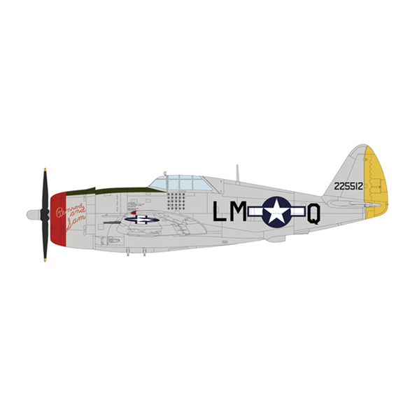 P-47D 'Pernod and Sam' 42-25512, Cpt. John 62nd FS/56th FG, Boxted, May 1944