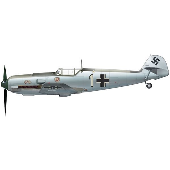 BF 109E-3 1./JG 2 'Richthofen', Luftwaffe Oblt. Otto Bertram, May 1940