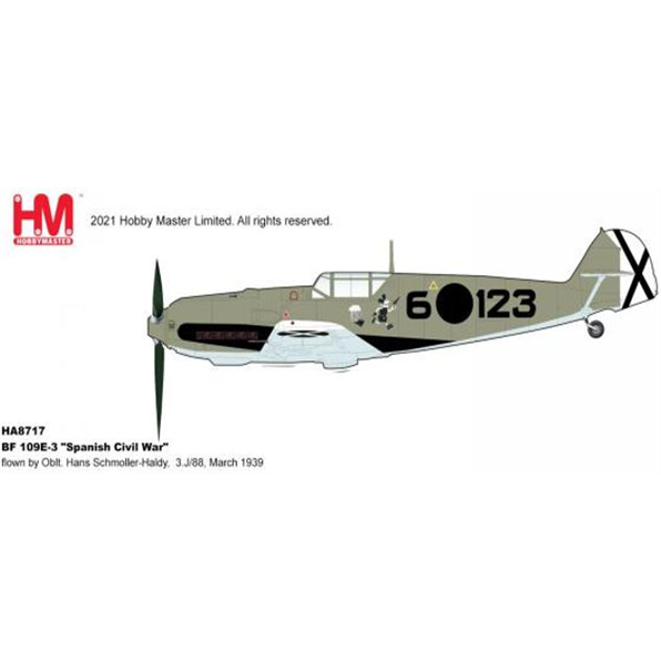 BF 109E-3 'Spanish Civil War' Oblt. Hans Schmoller-Haldy 3.J/88 March 1939