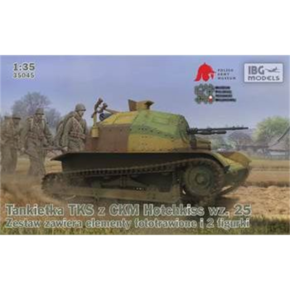 TKS Polish Tankette with Machine Gun (w/2 Figures)