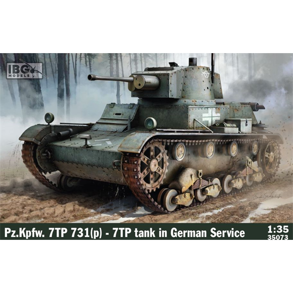 Pz.Kpfw. 7TP 731(p) 7TP Tank in German Service