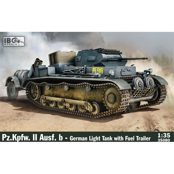 Pz.Kpfw. II Ausf. b German Light Tank w/Fuel Trailer
