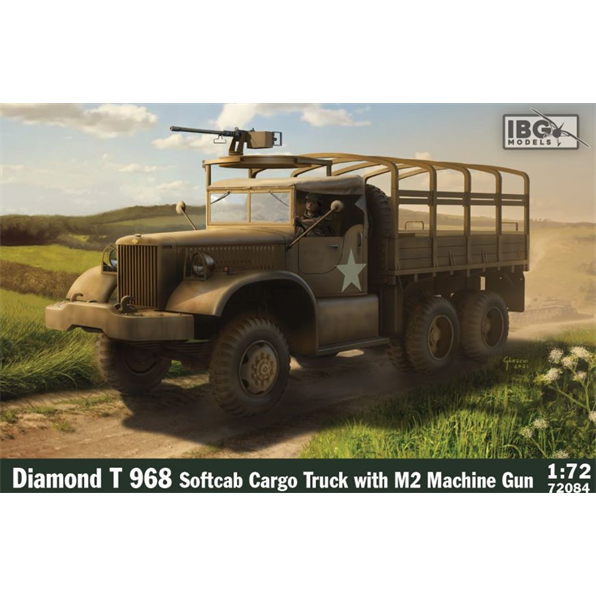 Diamond T 968 Softcab Cargo Truck w/M2 Machine Gun