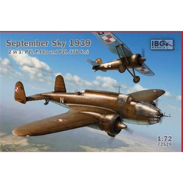 September Sky 1939: 2 in 1 PZL P.11a and PZL 37B Los