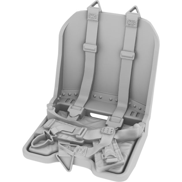 Pilots Seat with Seatbelts for Fw 190D Family (3D Printed Set)