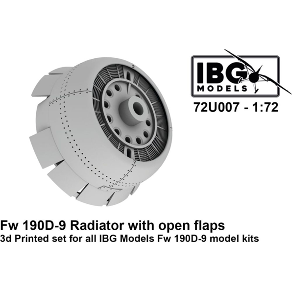 Radiator w/Open Flaps for Fw 190D-9