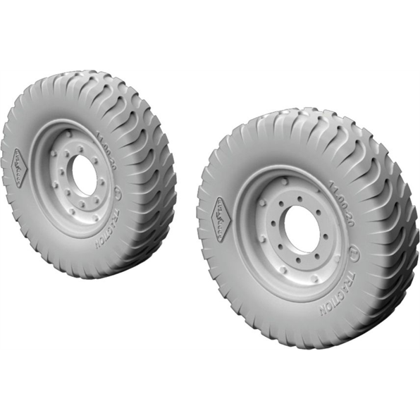 Bedford QL Wheels (Pattern 1) (3D Printed)