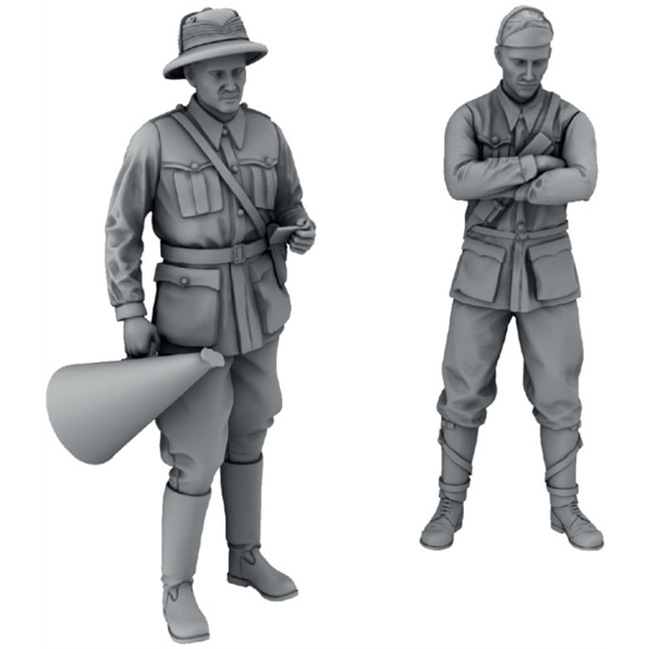 Italian Army Soldiers in North Africa (3D Printed - 2 Figures)