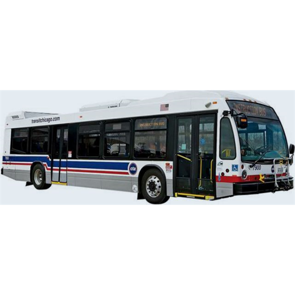 Nova Bus LFSD Transit Bus CTA Chicago