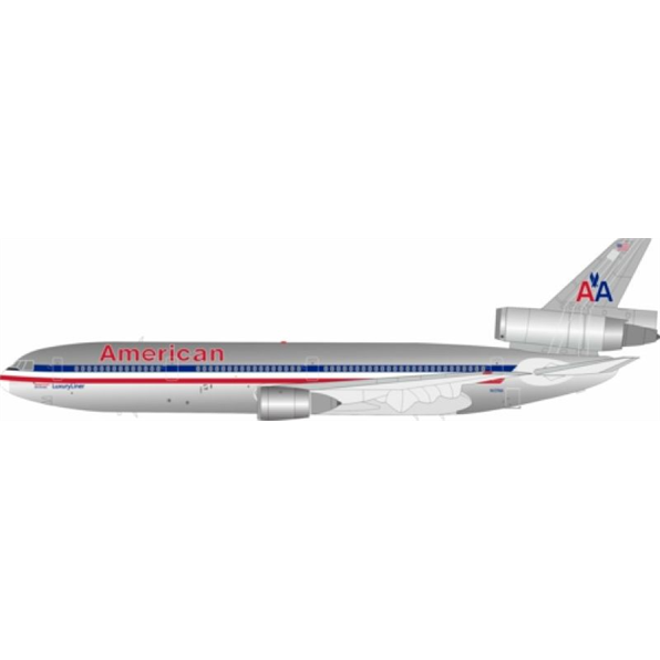 McDonnell Douglas DC-10-30 American Airlines Polished N137AA w/Stand