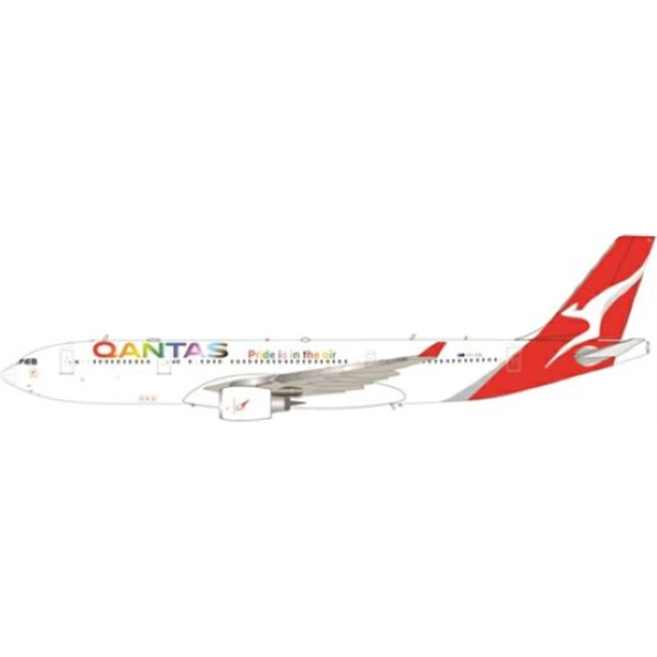 Airbus A330-203 Qantas VH-EBL Pride is in The Air w/Stand