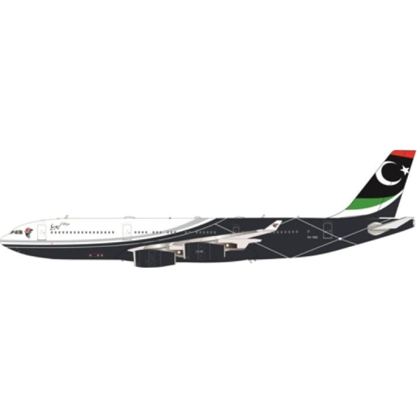 Airbus A340-200 Libyan 5A-ONE w/Stand