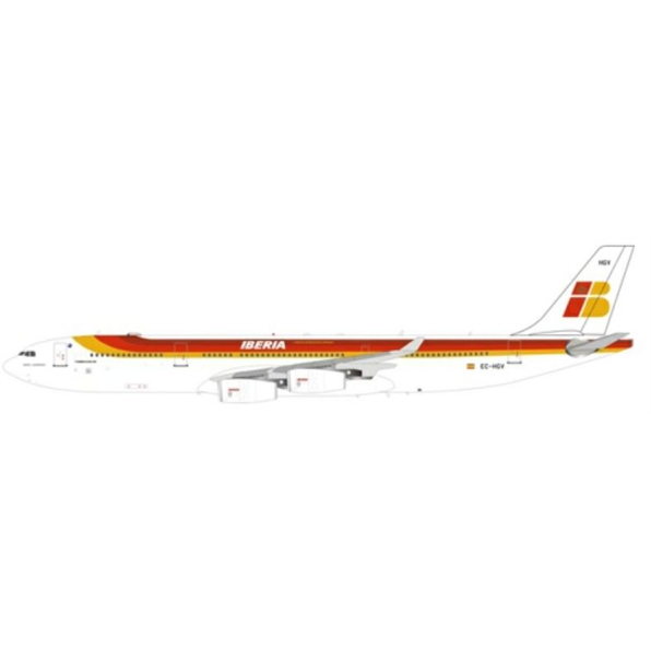 Airbus A340-300 Iberia EC-HGV w/Stand