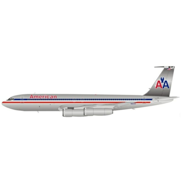 Boeing 707-323B American Airlines N8433 Polished w/Stand