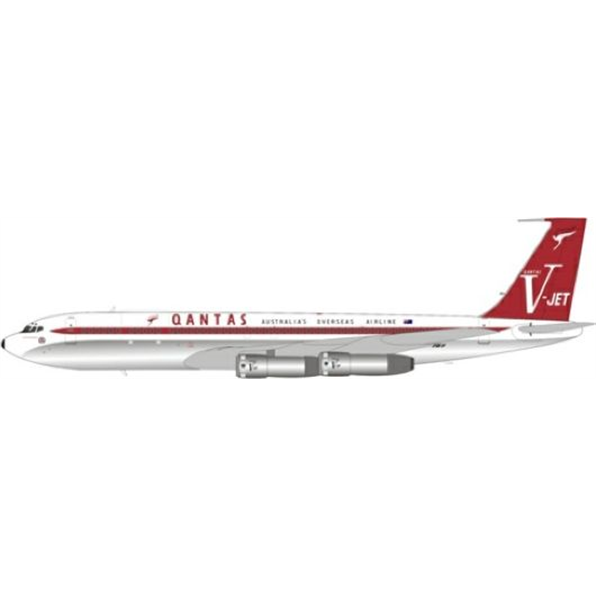 Boeing 707-300 Qantas VJET VH-EBR w/Stand