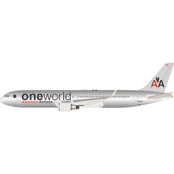 Boeing 767-300 American Airlines One World N395AN w/Stand