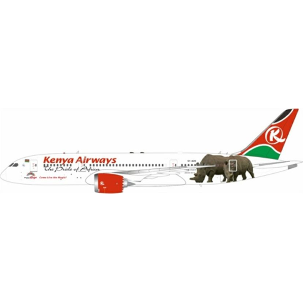 Boeing 787-8 Dreamliner Kenya Airways 5Y-KZD w/Stand