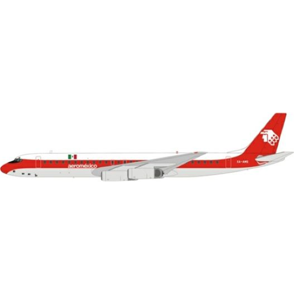 DC-8-62 Aeromexico XA-AMS w/Stand