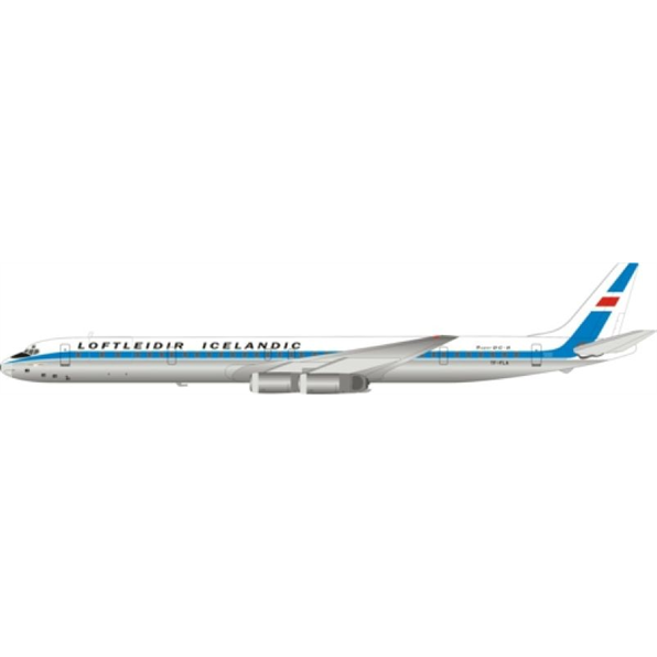 DC-8-63CF Loftleidir Icelandic Airlines TF-FLA w/Stand