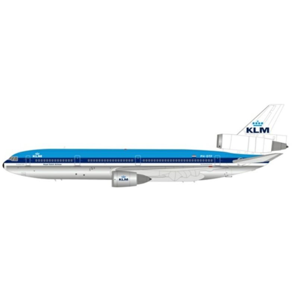 DC-10-30 KLM Royal Dutch Airlines PH-DTF Polished w/Stand