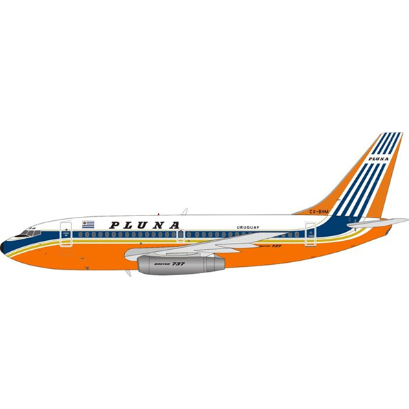 Boeing B737-200 Pluna CX-BHM w/Stand