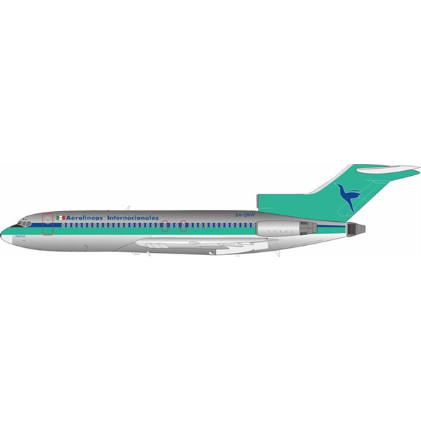 Boeing 727-23 Aerolineas Internacionales XA-SNW Polished w/Stand