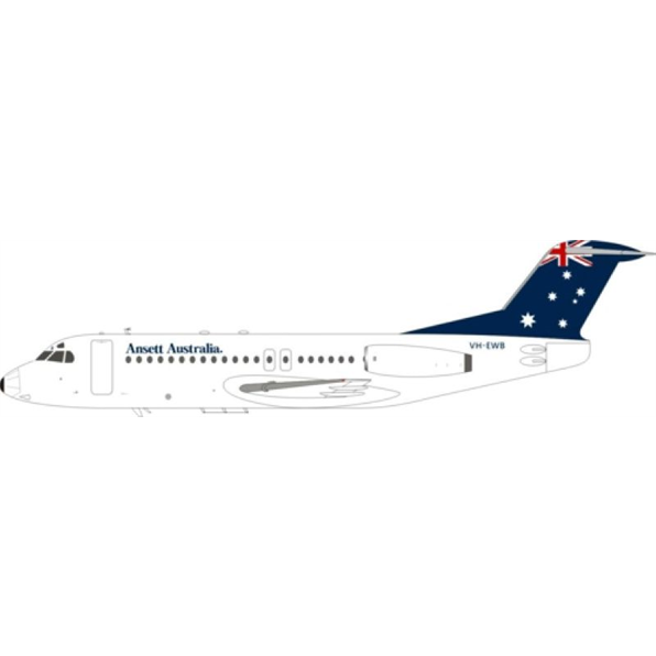 Fokker F-28-4000 Ansett Australia Airlines Fellowship VH-EWB w/Stand