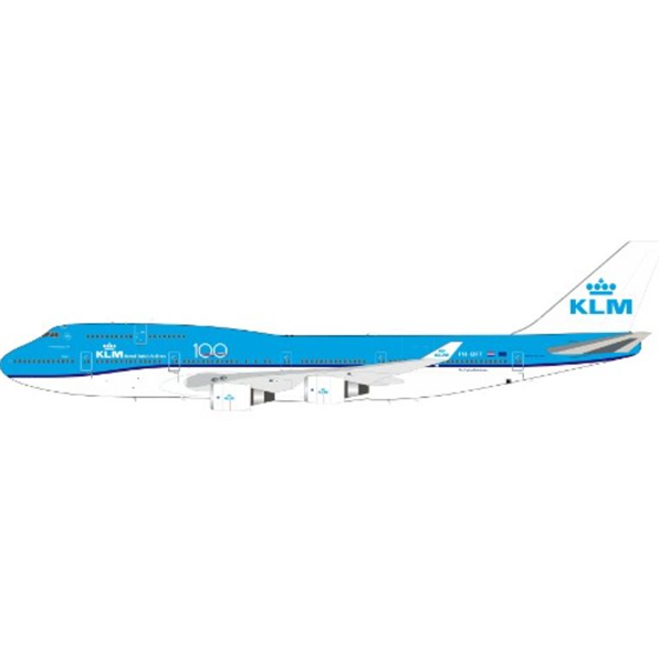 Boeing 747-400 KLM PH-BFT with Stand and Collectors Coin