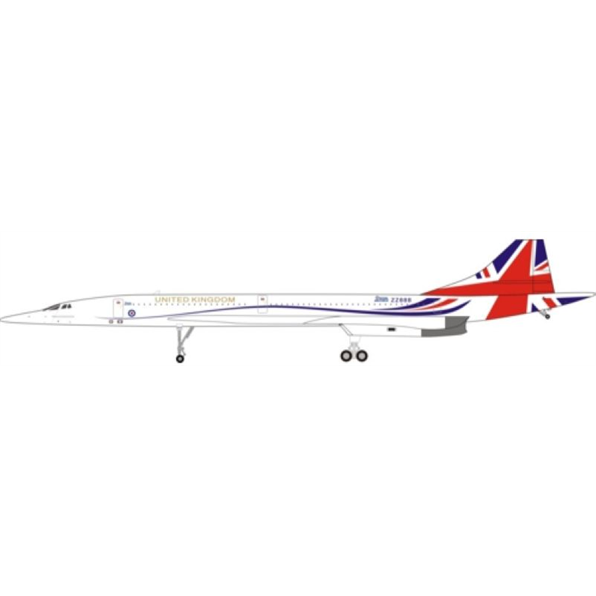 Concorde ZZ888 UK Flag