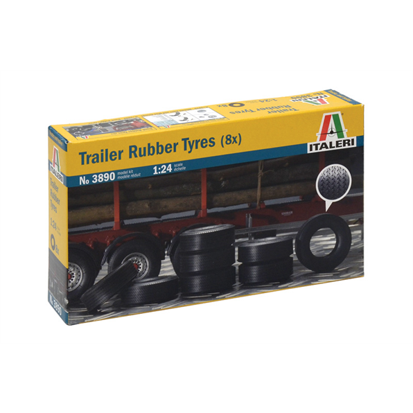 Trailer Rubber Tyres (8x)
