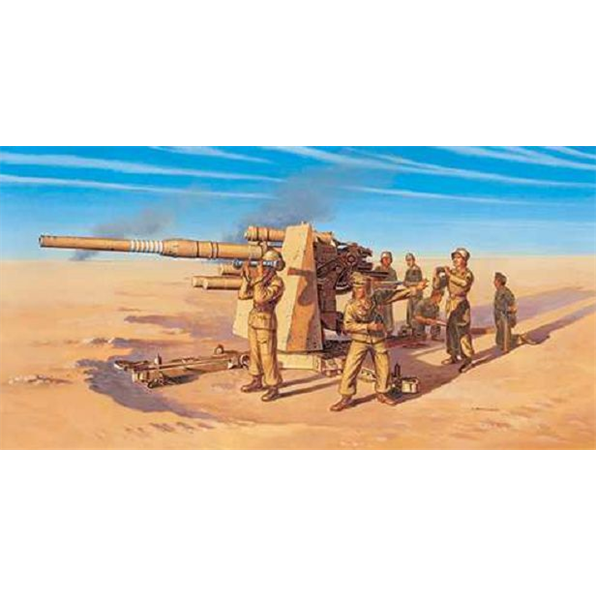8.8cm Flak 37 AA Gun with Crew