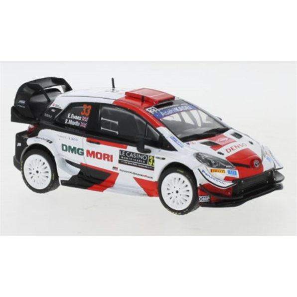 Toyota Yaris WRC #33 Rallye WM Rally Monte Carlo 2021 E.Evans/S.Martin