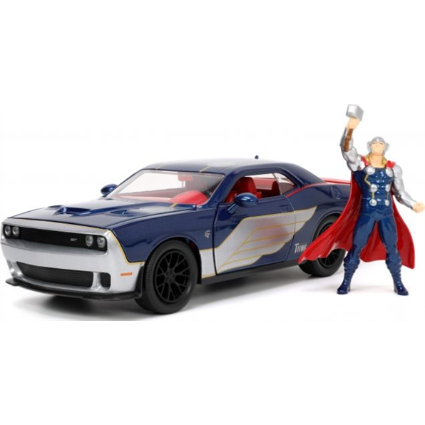 Dodge SRT Hellcat 2015 and Thor Figure
