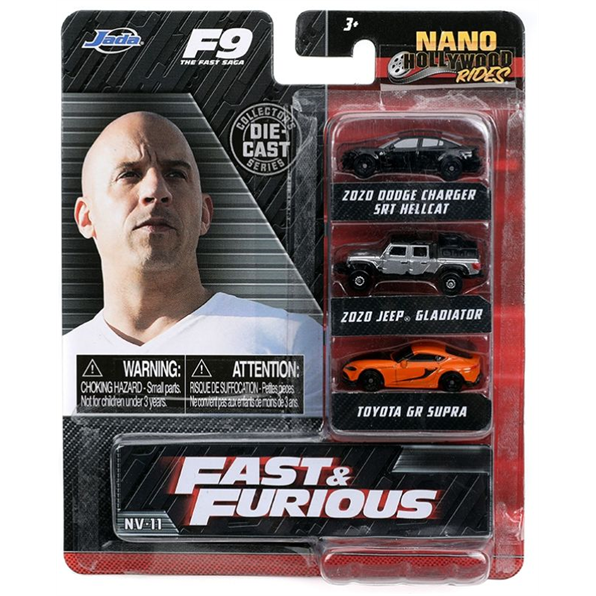 NANO Fast and Furious 9 3 Car Set