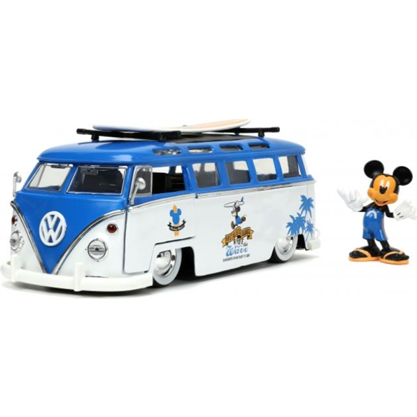 Disney VW Bus and Mickey Mouse Figure