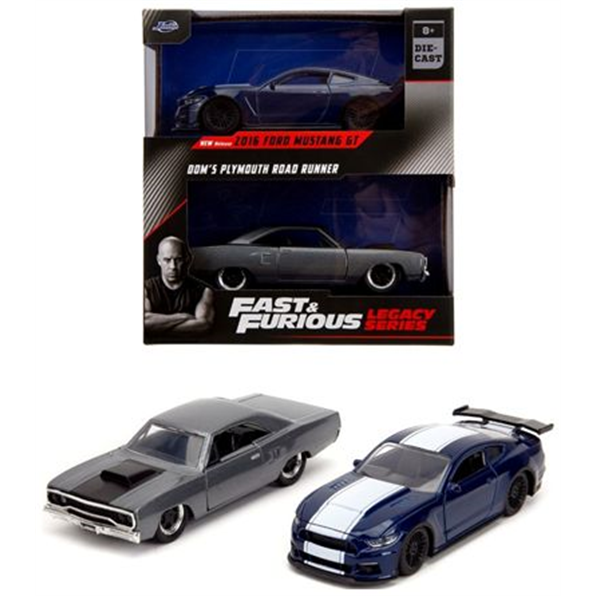 Fast and Furious Ford Mustang and Plymouth Road-Runner Set