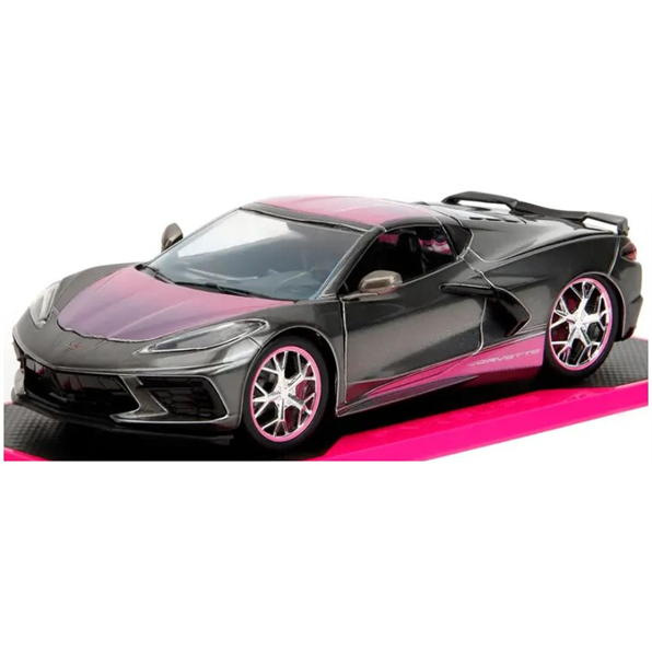 Chevrolet Corvette Stingray Candy Metallic Black Pink Slips 2020