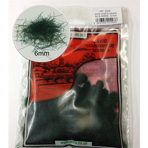Hairy Grass Green  - 6mm (1pc)