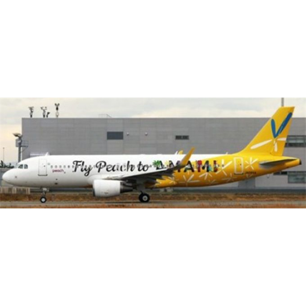 Airbus A320 Peach Aviation 'Fly Peach to Amami' JA08VA with Stand