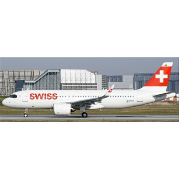 Airbus A320NEO Swiss HB-JDB with Stand