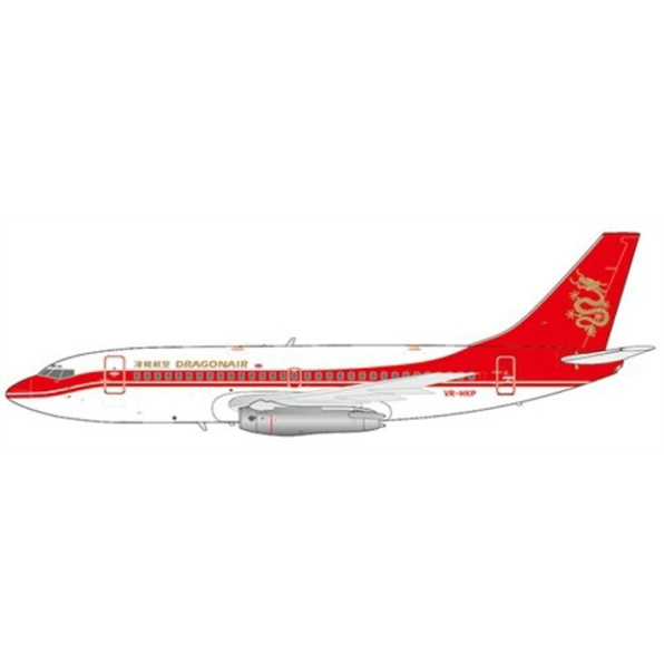 Boeing 737-200 Dragonair VR-HKP w/Stand