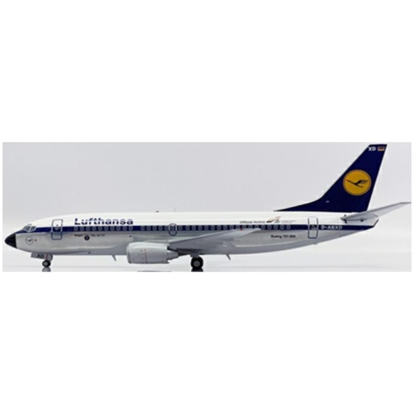 Boeing 737-300 Lufthansa Official Airline UEFA 88 Polished D-ABXD w/Stand